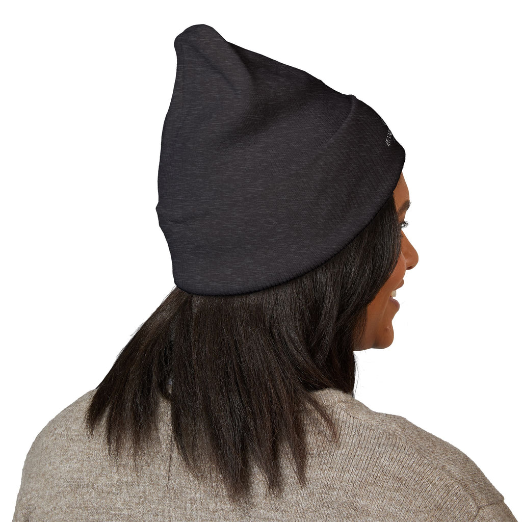 Embroidered Classic Cuffed Beanie – Minimal Logo Knit Hat