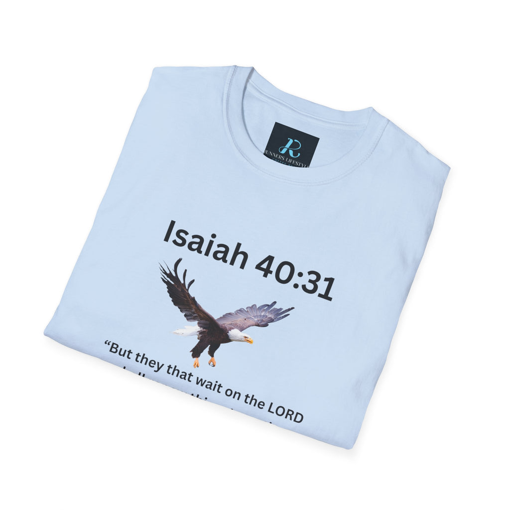 Isaiah 40:31 Eagle Scripture T-Shirt — NKJV Christian Faith Tee
