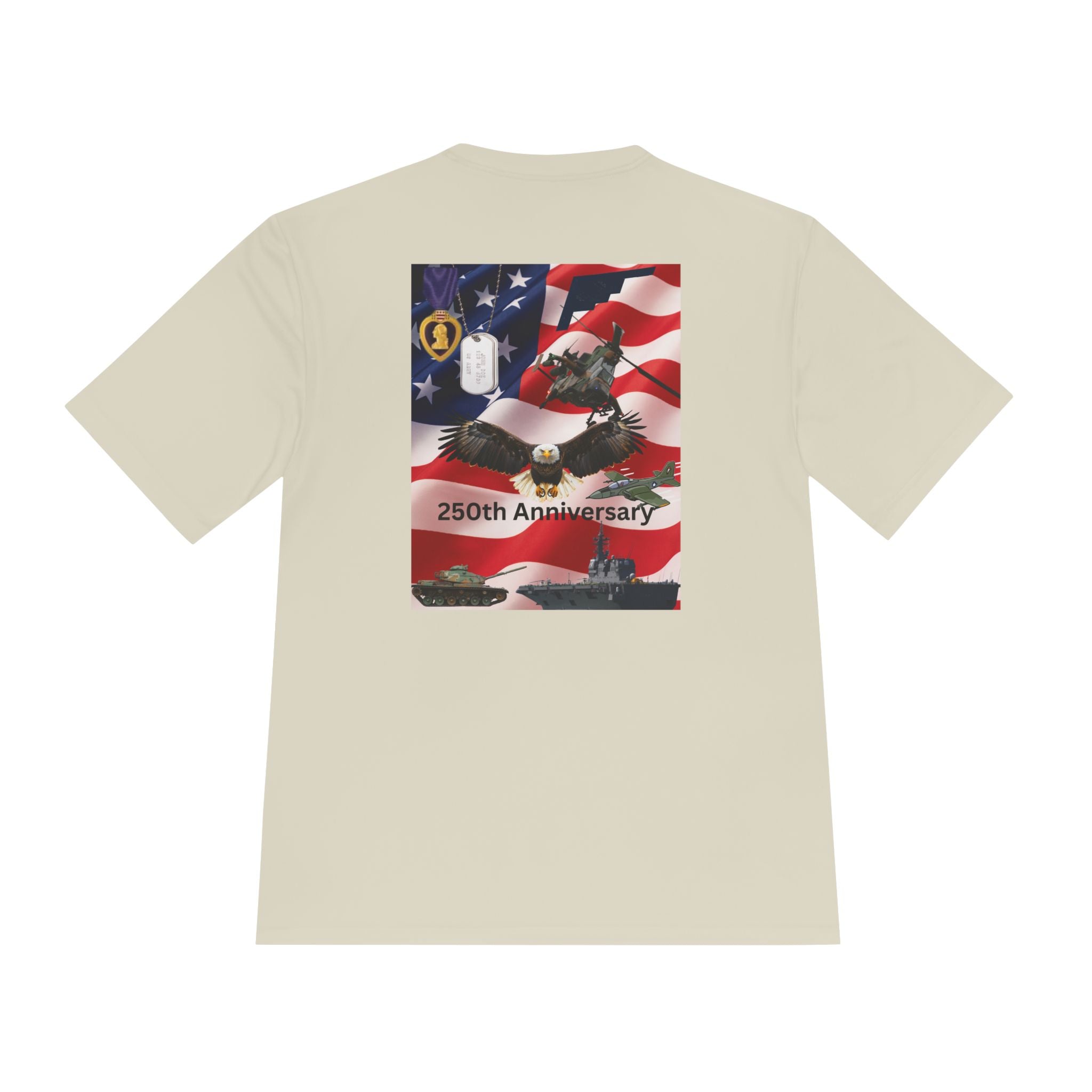 Patriotic Military 250th Anniversary Tee