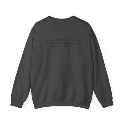 Crewneck Sweatshirt — Minimalist Blue Logo Pullover (Front Chest 'R' & Subtext)