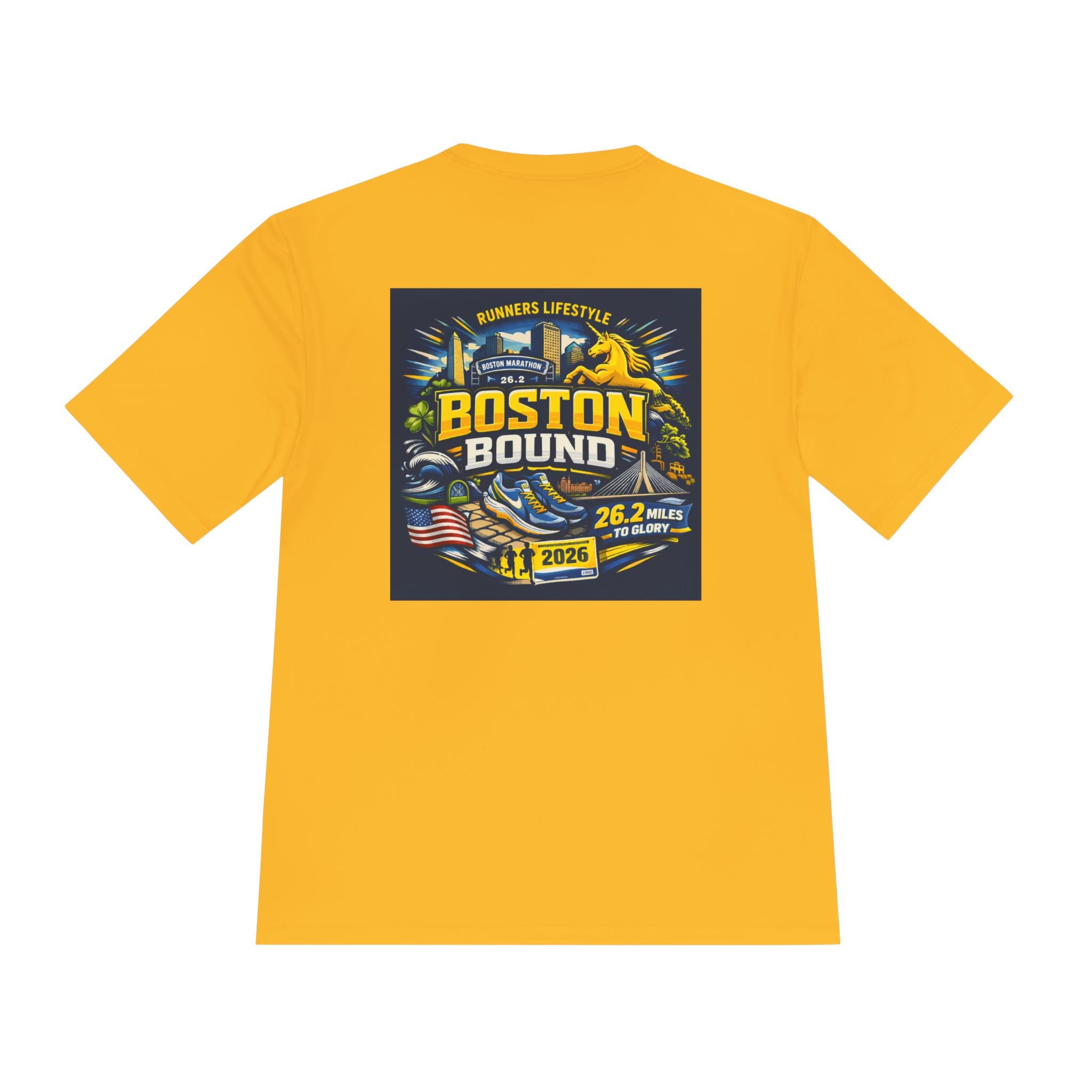 Boston Bound Marathon Tee — 26.2