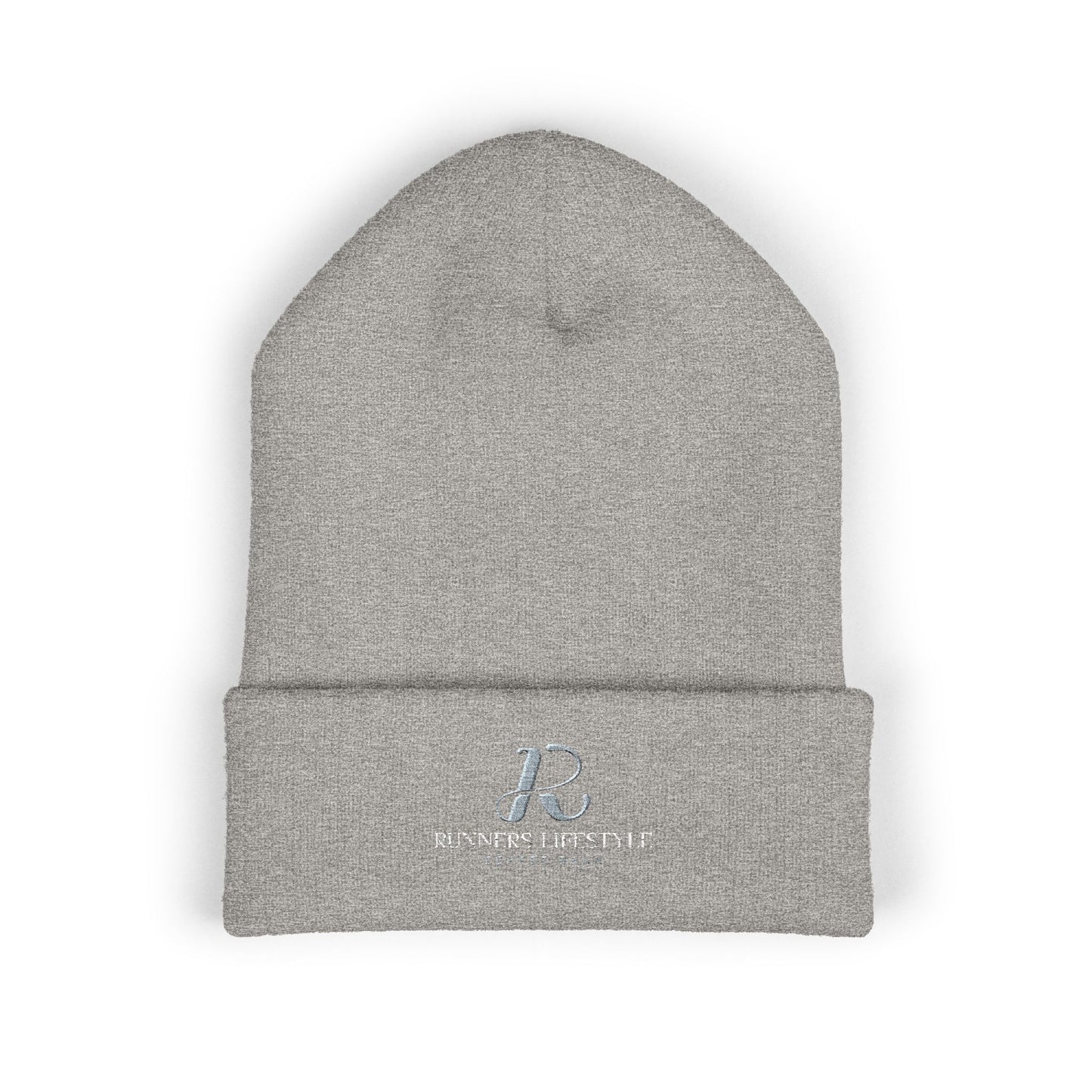 Embroidered Classic Cuffed Beanie – Minimal Logo Knit Hat