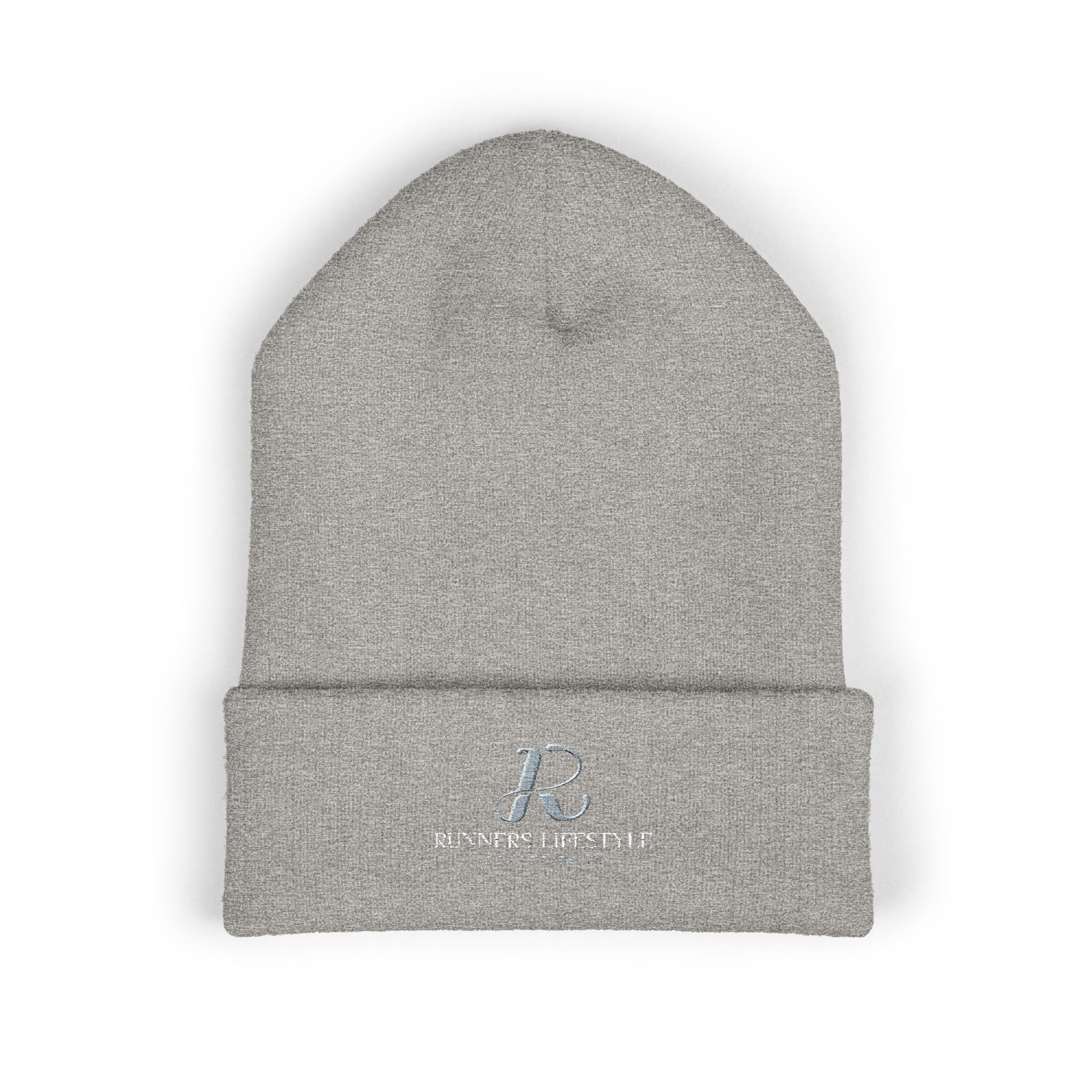 Embroidered Classic Cuffed Beanie – Minimal Logo Knit Hat