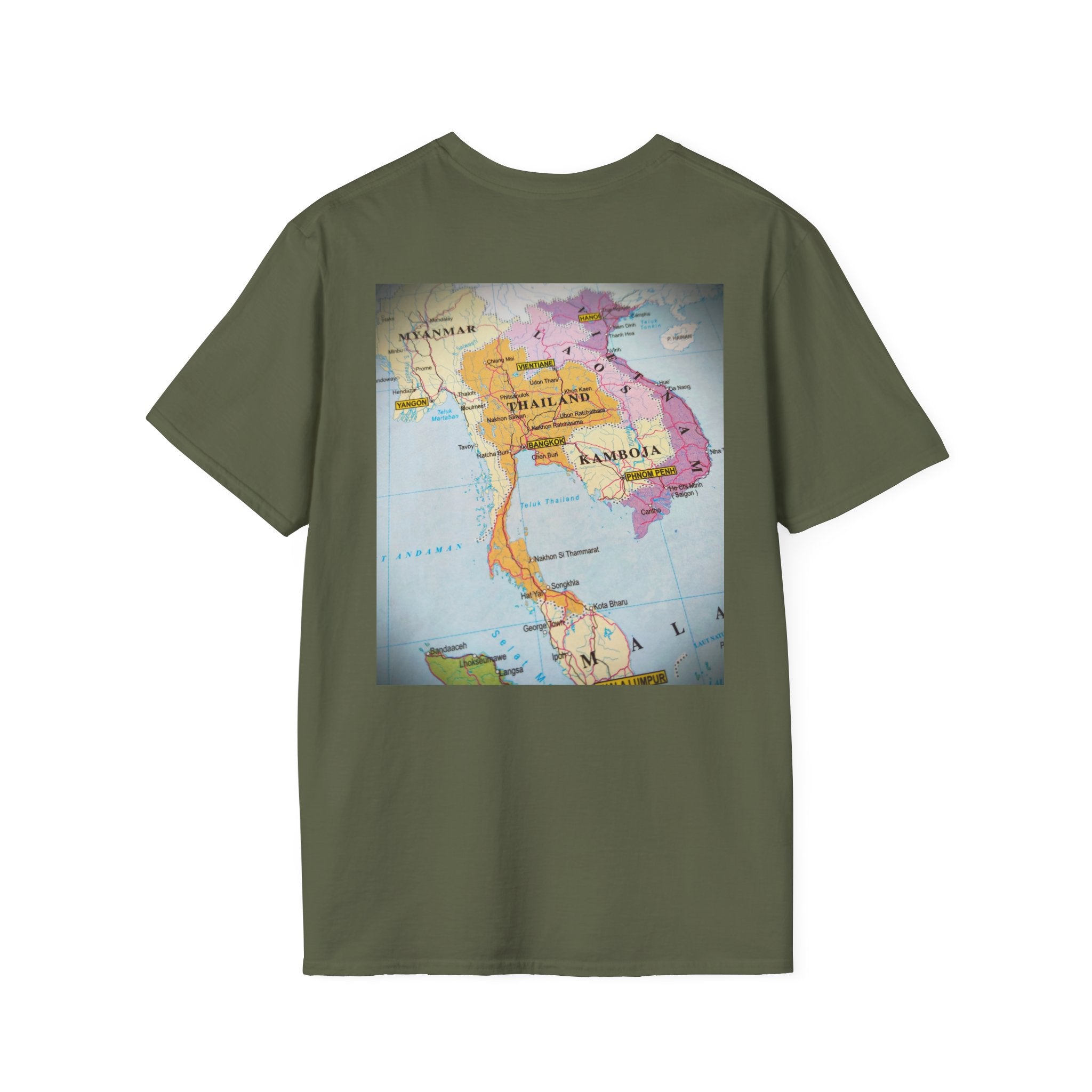 American Flag Pocket T-Shirt — Small Chest Flag Design