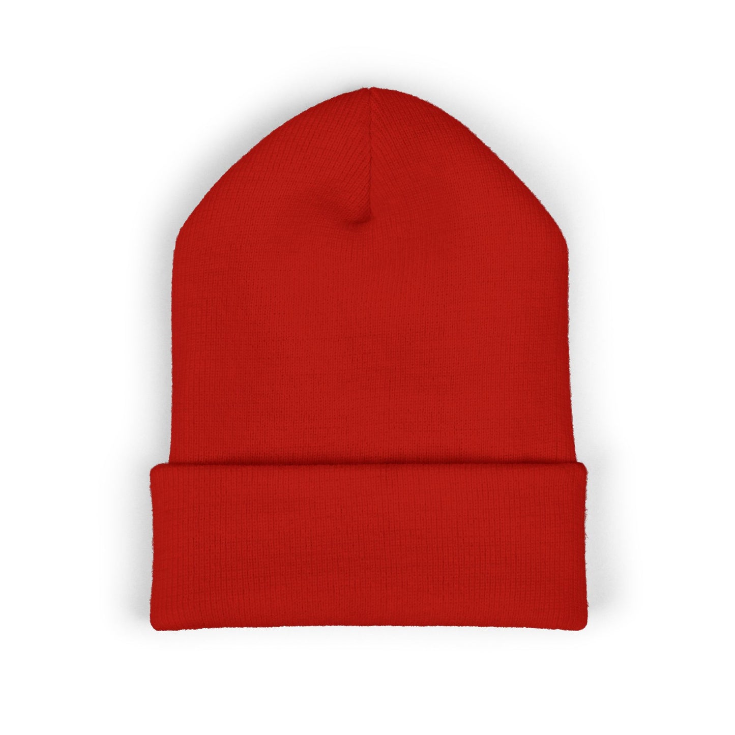 Embroidered Classic Cuffed Beanie – Minimal Logo Knit Hat