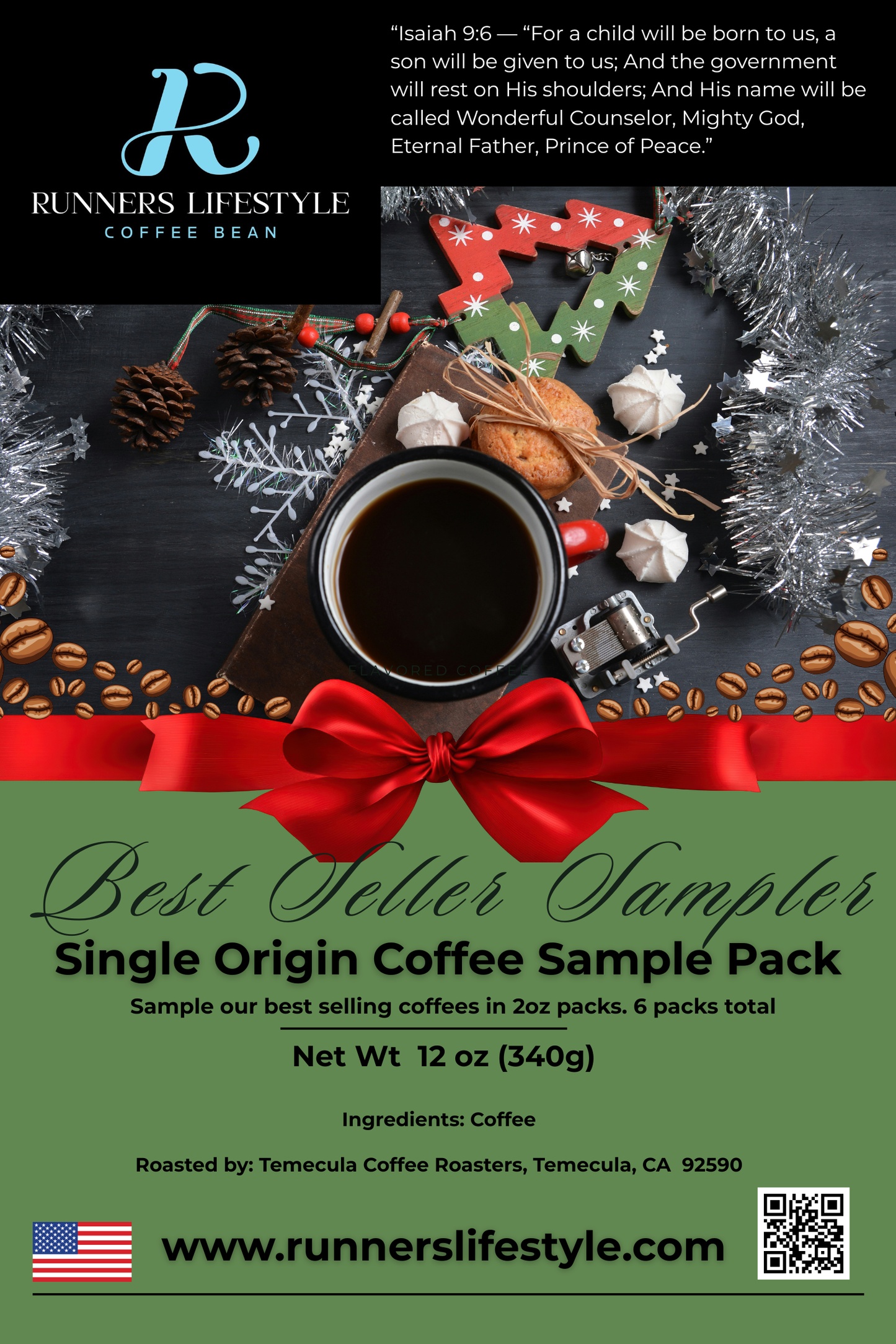 Best Sellers Sample Pack: 6Bean, Cowboy, Breakfast, Peru, Mexico, Bali