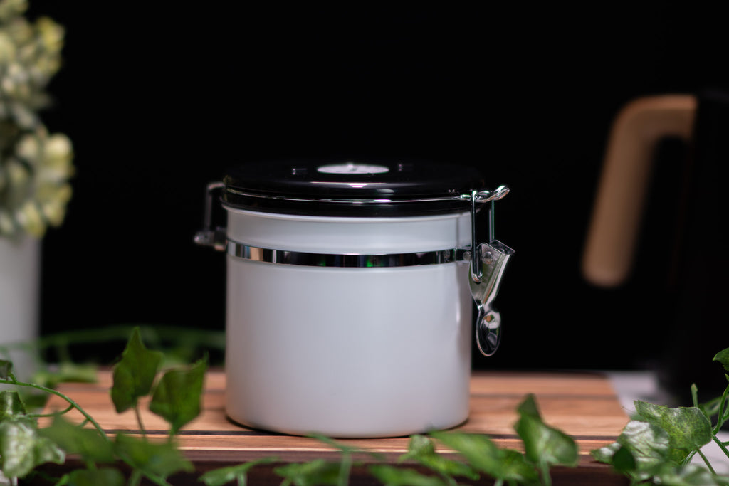 Coffee Canister, Airtight Stainless Steel Kitchen Food Storage Container with Date for freshness  CO Valve