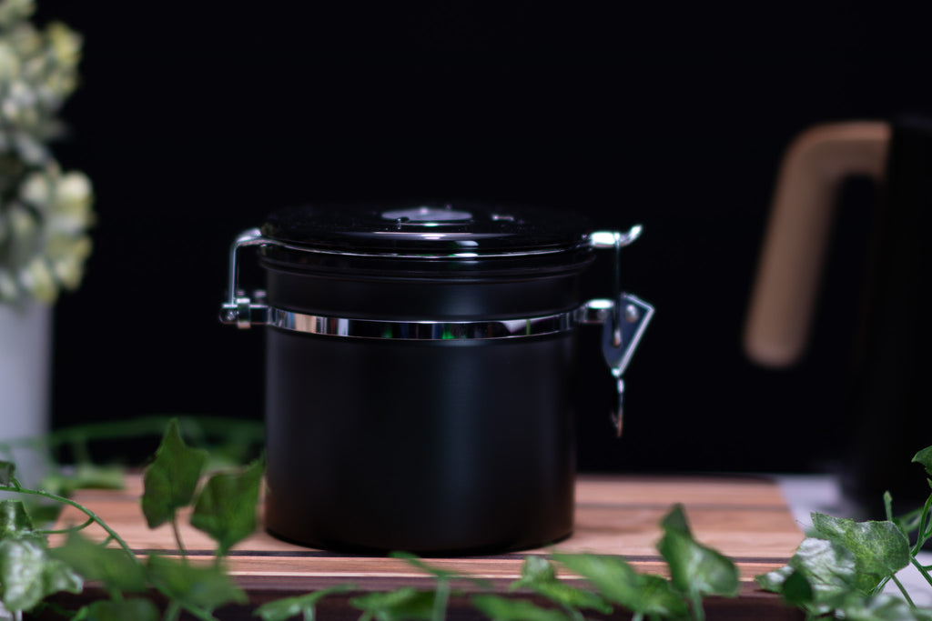 Coffee Canister, Airtight Stainless Steel Kitchen Food Storage Container with Date for freshness  CO Valve