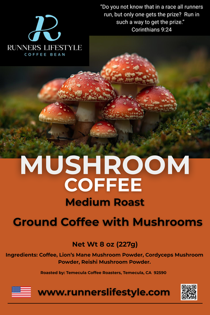 Coffee with Mushrooms Medium Roast